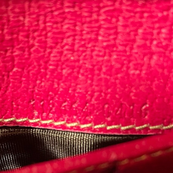 Gucci Authentic Vintage Mono Fabric Compact Wallet, Pink Leather Trim & Interior - Picture 14 of 14